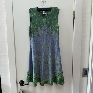 Missoni by Valentino Dress - Size 46 ITA / 10 US blue green a-line midi
